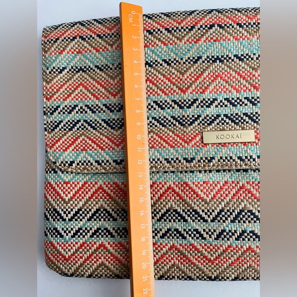 Kookai Multi Coloured Women’s Clutch Purse Bag Pre Owned Stain On Corner - Picture 11 of 15